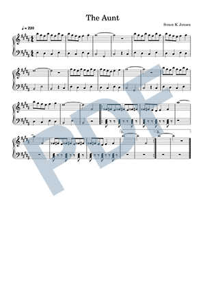 Simon K. Jensen - The_Aunt (sheet music)